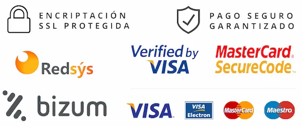 Pago seguro Visa Mastercard